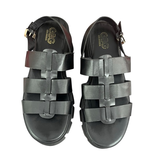 GBG Los Angeles black chunky Platform sandal grunge punk minimalist
Size 9M - Picture 2 of 8